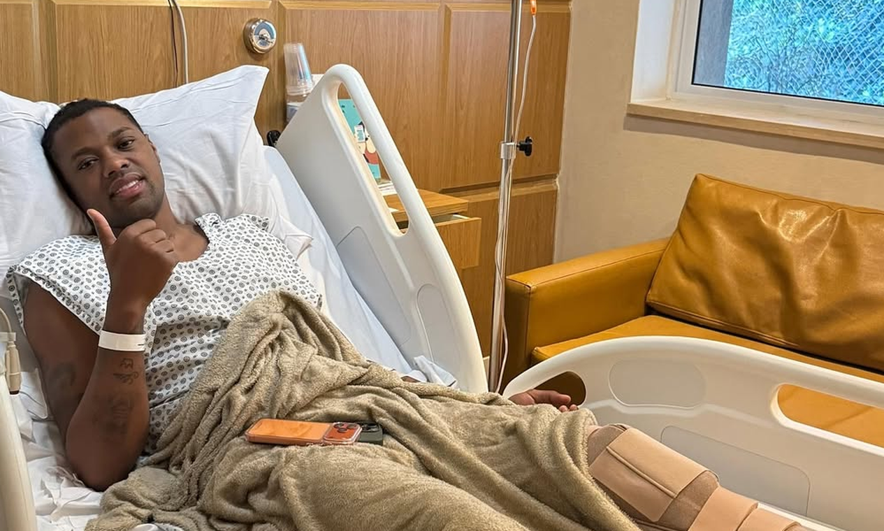 Kaio Pantaleão festeja sucesso de cirurgia no joelho esquerdo: 'Hoje começa uma nova fase' Kaio Pantaleão festeja sucesso de cirurgia no joelho esquerdo: 'Hoje começa uma nova fase'